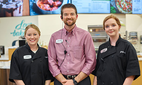 manager and two deli employees