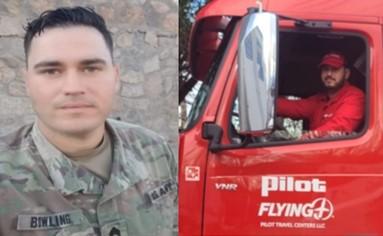 veteran driving a truck