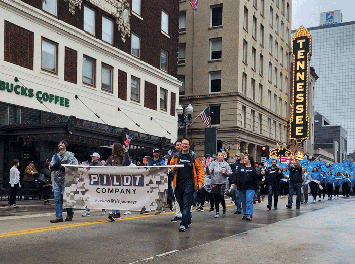 people marching in a parade