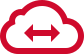Cloud with arrows icon, marketing jobs, customer service jobs, accounting jobs