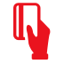 Pictoral icon depicting a hand holding a bank card