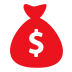 Pictoral icon depicting a bag with a dollar symbol