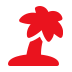 Pictoral icon depicting a tropical island
