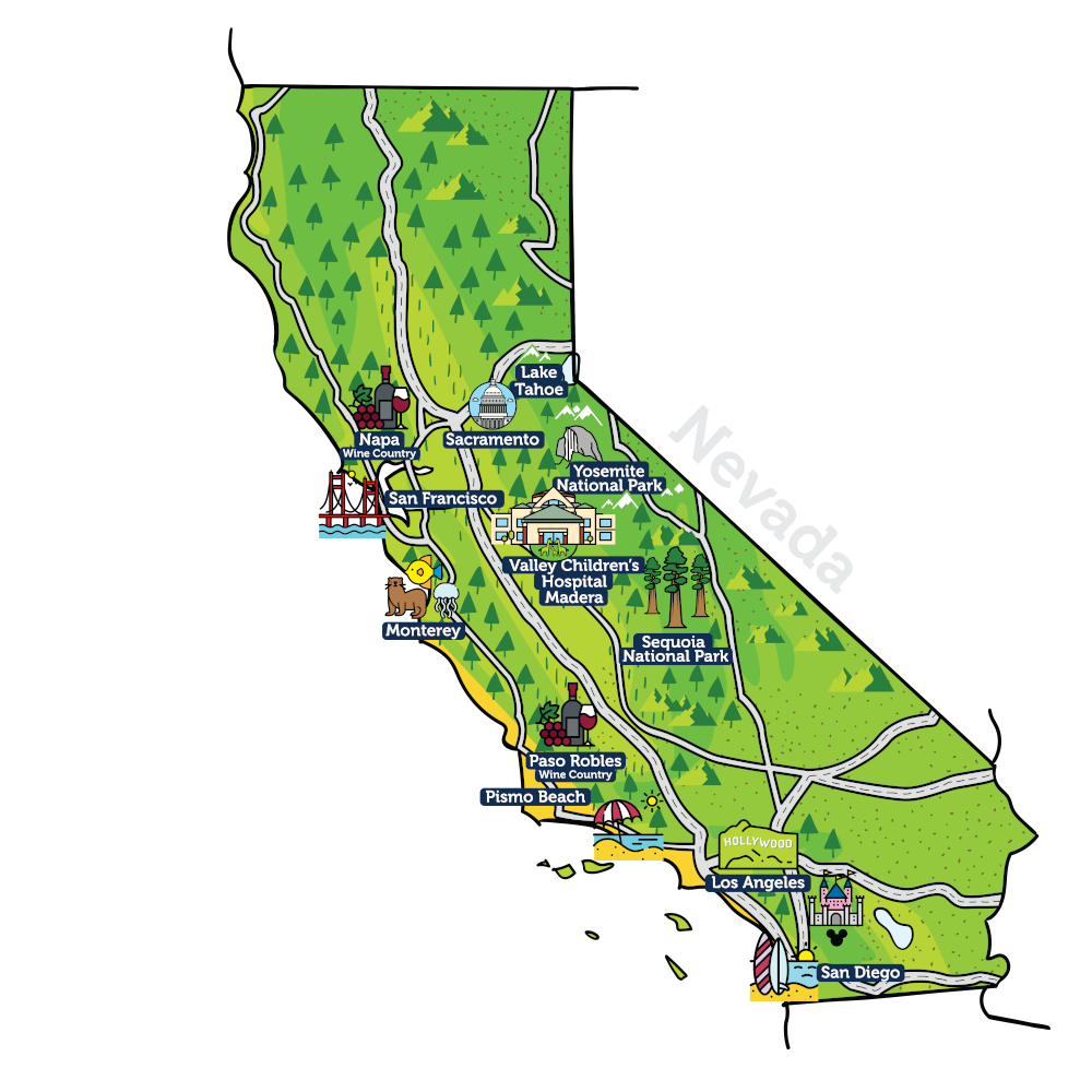 map of california