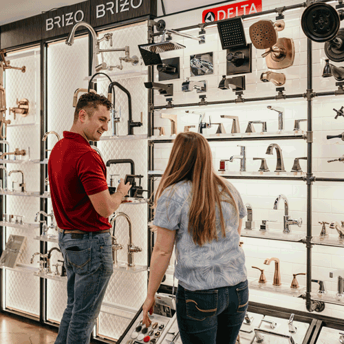 man helping a customer
