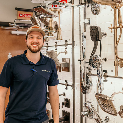 employee smiling