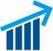 growth trend upwards icon