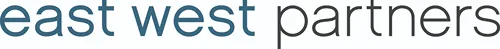 East West Partners logo in blue and gray colors