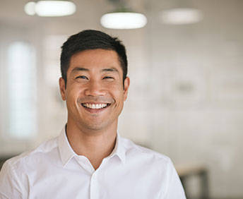 man smiling