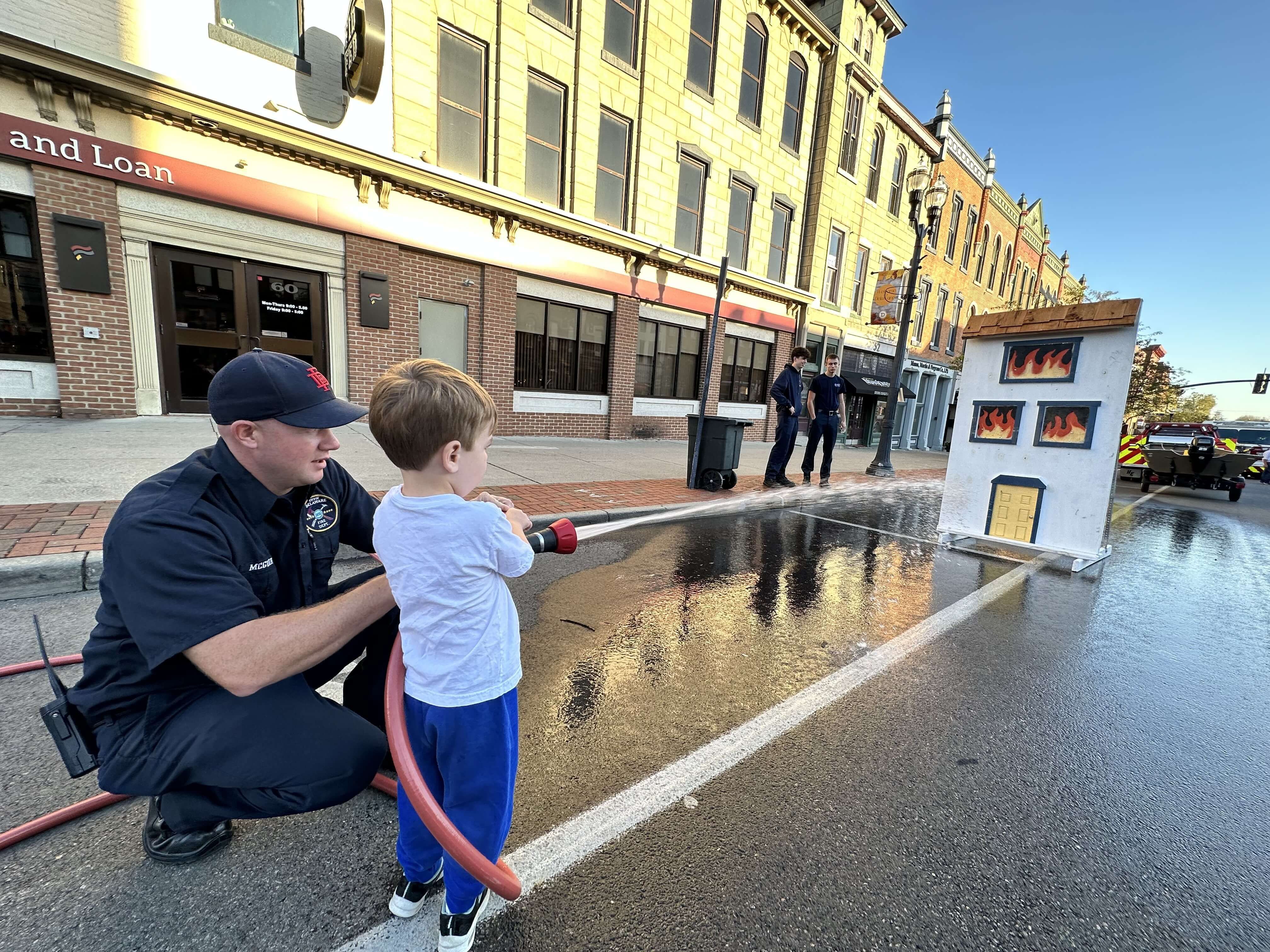 A man police in car