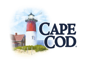 Cape Cod lighthouse and text logo