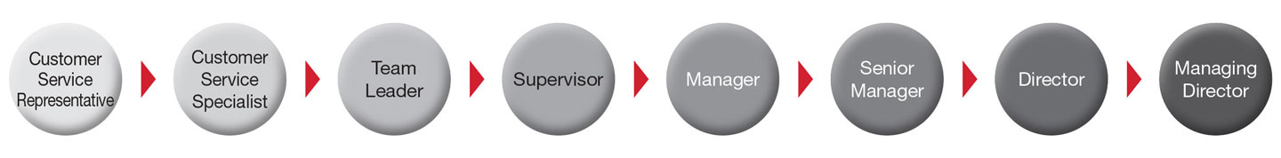 Career progression slide