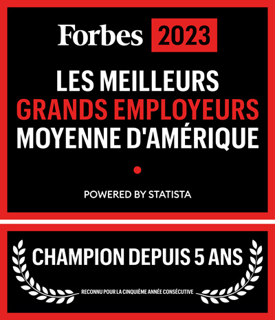 Les Meilleurs Grands Employeurs Moyenne D'Amérique - Champion depuis 5 ans