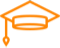 line drawing of a mortar board