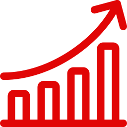 upward graph icon