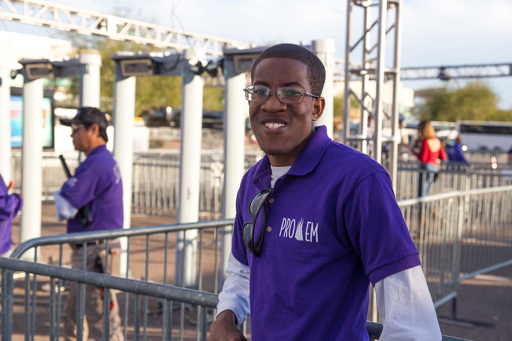 man smiling