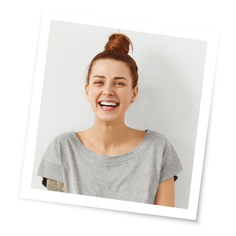 woman smiling