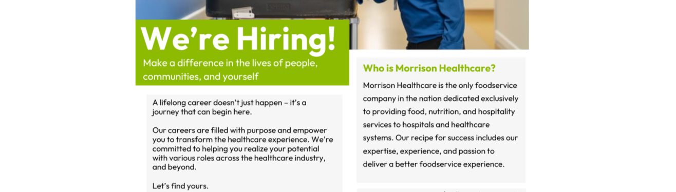 Morrison Healthcare Career Fair