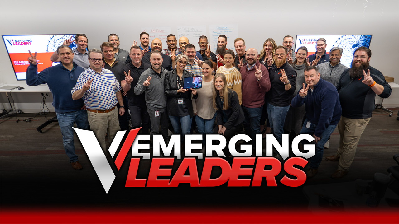 Victra VNation team event with employees gathered together